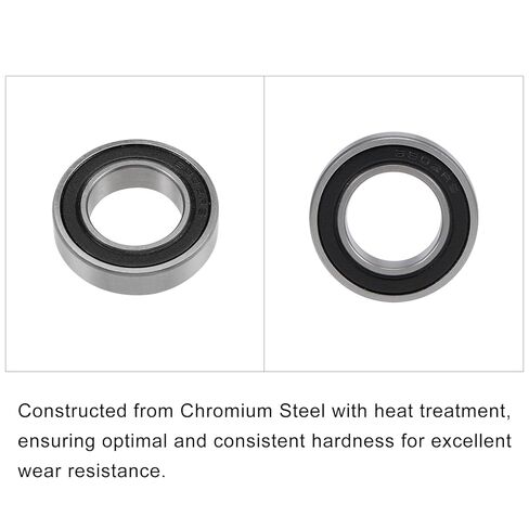محامل كرات الأخدود العميقة المعدنية (16287-2RS ، 16 مم × 28 مم × 7 مم) 2pcs ، محامل صناعية مزدوجة الصلب المزدوجة - للمحركات الصناعية الصغيرة in Kuwait