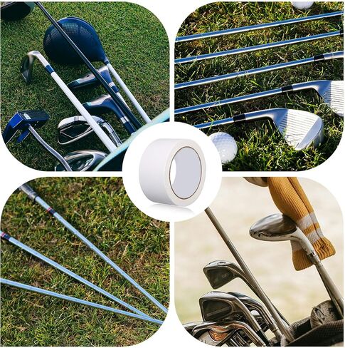 Double-Sided Golf Grip Tape, 2inch x 22yard Multifunctional Golf Grip Tape Roll for Clubs Strong Adhesive Easy to Peel & Cut Sports Accessory for Men and Women in Saudi Arabia