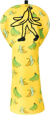 Funny Golf Club Covers, Driver Headcover Fariway Wood Hybrid Headcover Waterproof Fabric Printing in Kuwait