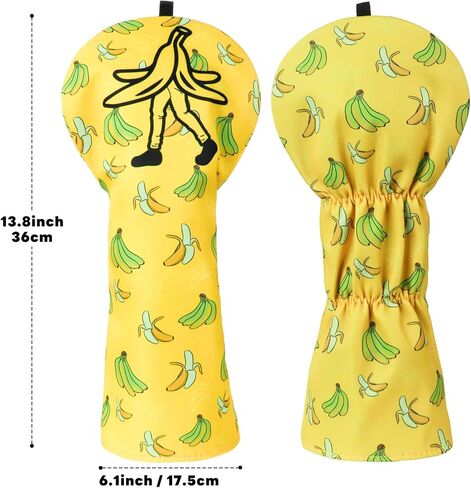 Funny Golf Club Covers, Driver Headcover Fariway Wood Hybrid Headcover Waterproof Fabric Printing in Kuwait