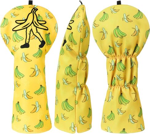 Funny Golf Club Covers, Driver Headcover Fariway Wood Hybrid Headcover Waterproof Fabric Printing in Kuwait