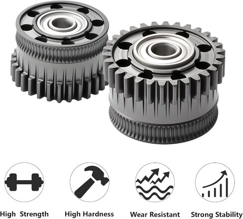 2Pack Prouder Gear Kit for Creality K2 Plus ، طابعة ثلاثية الأبعاد مقاومة DLC طلاء الصلب مقاومة الصلب العتاد ل K2 Plus التحرير والسرد in Saudi Arabia