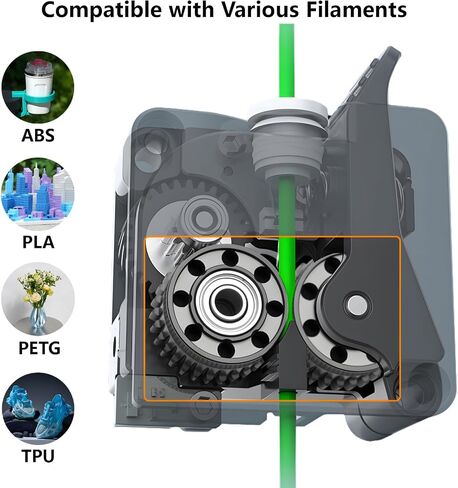 2Pack Prouder Gear Kit for Creality K2 Plus ، طابعة ثلاثية الأبعاد مقاومة DLC طلاء الصلب مقاومة الصلب العتاد ل K2 Plus التحرير والسرد in Saudi Arabia