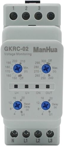 Device Relay AC GKRC-02 Phase Failure Protection Relay with Low Power Three Phase Four Wire Sealed Voltage Monitoring Relay in Kuwait