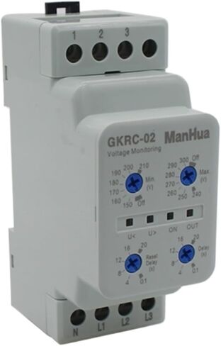 Device Relay AC GKRC-02 Phase Failure Protection Relay with Low Power Three Phase Four Wire Sealed Voltage Monitoring Relay in Kuwait