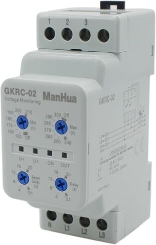 Device Relay AC GKRC-02 Phase Failure Protection Relay with Low Power Three Phase Four Wire Sealed Voltage Monitoring Relay in Kuwait