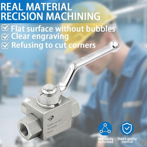 صمام كرة هيدروليكي عالي الضغط العام 1/4 "" NPT ، 3 طريق صمام الكرة ، 1/4 بوصة الصمام الهيدروليكي 7250 رطل (500 بار in Kuwait