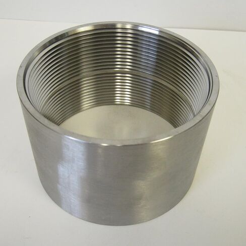 4 Inch NPT Stainless Steel Straight Coupling, 304 SS, Female Thread, Class 150 Pipe Fitting, for Connecting Equal Size Pipes in Saudi Arabia