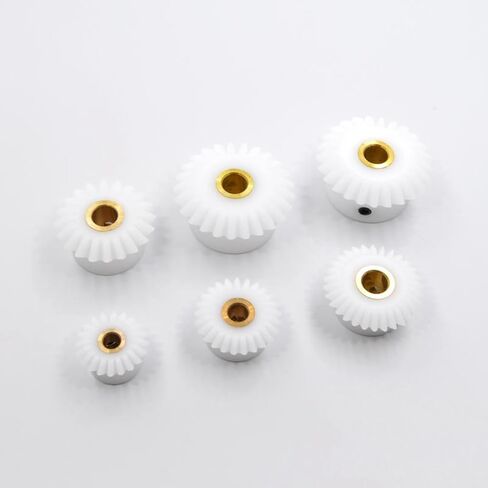 Bevel Gear Motor，Right Angle, Gearbox 1pc 1.5 Modules 20T/25T White Nylon Bevel Gear for Motor, Speed Ratio 1:1, Bore 8mm(1.5 Modulus 25 Teeth,Bore 12mm) in Kuwait