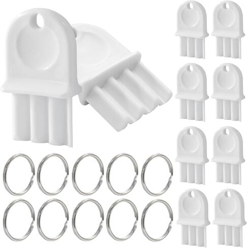 5 Pcs Tissue Dispenser Key Replacement Universal Paper Towel Dispenser Key, Universal Paper Towel Dispenser Key and 5 Key Rings for Toilet Paper Dispensers in Saudi Arabia