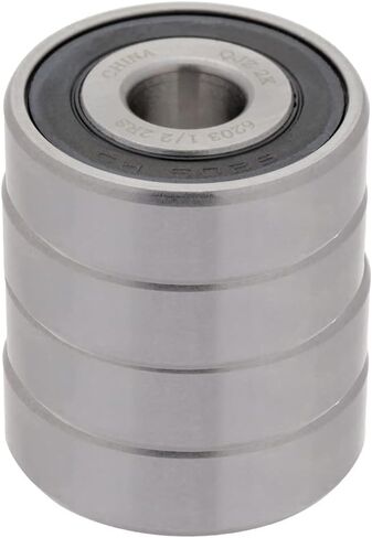 [4 حزمة] 6203-2RS-1/2-كرة شعاعية عميقة الأقساط تحمل 1/2 في x 1.575 في x 0.473 في (معرف x od x عرض) | 12.7 مم × 40 مم × 12 مم (معرف X OD X عرض) مع ختم مطاطي مزدوج in Kuwait