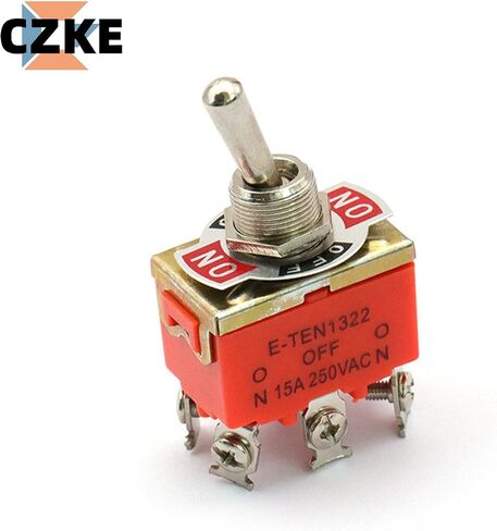 5pcs e-ten1322 15a/250v 6 دبوس مقاوم للماء غطاء مفاتيح تبديل مصغرة in Kuwait