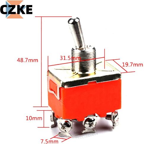 5pcs e-ten1322 15a/250v 6 دبوس مقاوم للماء غطاء مفاتيح تبديل مصغرة in Kuwait