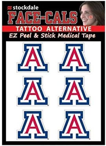 NCAA Arizona Wildcats تواجه الوشم ، ألوان الفريق ، حجم واحد in Saudi Arabia