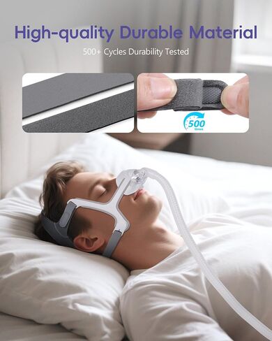 CPAP CPAP for Resmed Airfit/AirTouch N20 حزام قابلة للتعديل مع مقاطع مغناطيسية - قياسية/متوسطة (حزمة واحدة) in Kuwait
