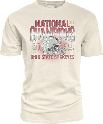 Blue 84 MEN NCAA مرخص رسميًا في ولاية أوهايو بوكيز الوطنية الأبطال 2024 تي شيرت مصبوغ العاج العاج in Kuwait