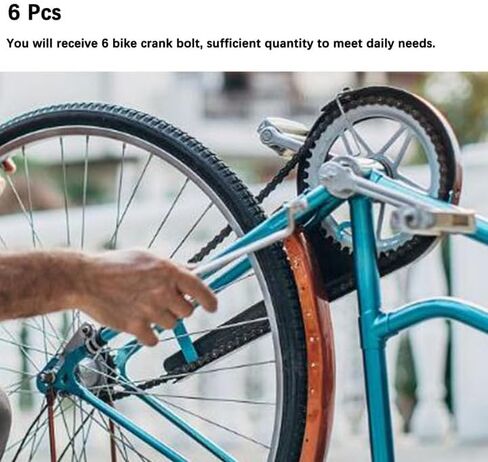 4PCS 8mm Bike Crank Bolts with Caps – Square Taper Crank Arm Fixing Screws for MTB/Road Bike – FSA/Suntour/Prowheel Compatible in Kuwait