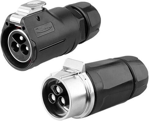 LP-28 screw connection aviation 3 core 50A mixed waterproof connector lock wire type(Butt female head) in Saudi Arabia