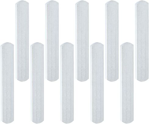 Weighted Vests Steels Plates：10 PCS Training Weight Long Steels Plate Weighted Loading Leg for Running Fitness Equipment (Silver 15X2.5X0.6CM) in Saudi Arabia