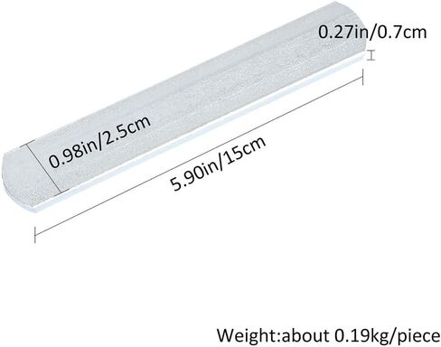 Weighted Vests Steels Plates：10 PCS Training Weight Long Steels Plate Weighted Loading Leg for Running Fitness Equipment (Silver 15X2.5X0.6CM) in Saudi Arabia
