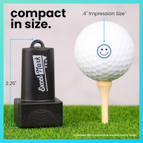 Excelmark Pro Golf Ball Stamp - تحديد الكرة السهل - اختر من بين 25 أنماطًا و 4 ألوان! in Saudi Arabia