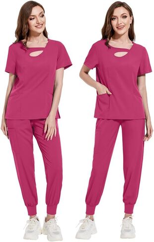Scrubs for Women set(Top+Jogger Pants) in Saudi Arabia