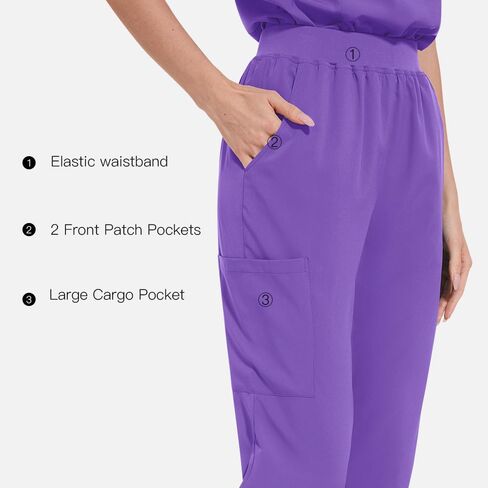 Scrubs for Women set(Top+Jogger Pants) in Saudi Arabia