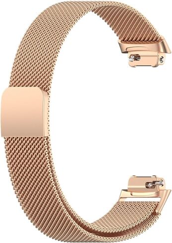 for Fitbit Inspire 3 Bands Women Men, Stainless Steel Metal Mesh Loop Adjustable Magnetic Wristband Replacement Straps Compatible with Fitbit Inspire 3 Fitness Tracker in Saudi Arabia