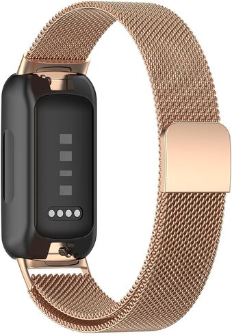 for Fitbit Inspire 3 Bands Women Men, Stainless Steel Metal Mesh Loop Adjustable Magnetic Wristband Replacement Straps Compatible with Fitbit Inspire 3 Fitness Tracker in Saudi Arabia