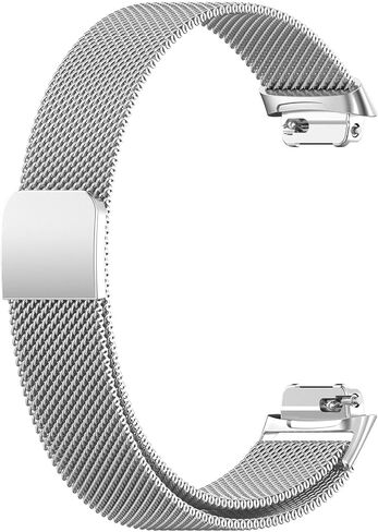 ل Fitbit Inspire 3 نطاقات نساء الرجال ، حلقة معادن معدنية من الفولاذ المقاوم للصدأ ، أحزمة استبدال معصم مغناطيسي قابلة للتعديل متوافقة مع Fitbit Inspire 3 Tracker in Kuwait