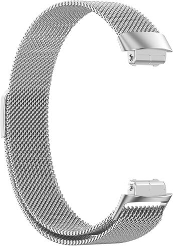 ل Fitbit Inspire 3 نطاقات نساء الرجال ، حلقة معادن معدنية من الفولاذ المقاوم للصدأ ، أحزمة استبدال معصم مغناطيسي قابلة للتعديل متوافقة مع Fitbit Inspire 3 Tracker in Kuwait