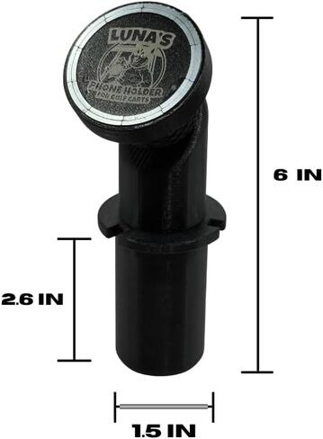 Luna's Phone Holder for Push cart Umbrella Ports, MagSafe Compatible Mount, 45lb Rated Magnet, Adjustable Neck, for iPhone 12 and Later, Golf Cart Compatible in Saudi Arabia