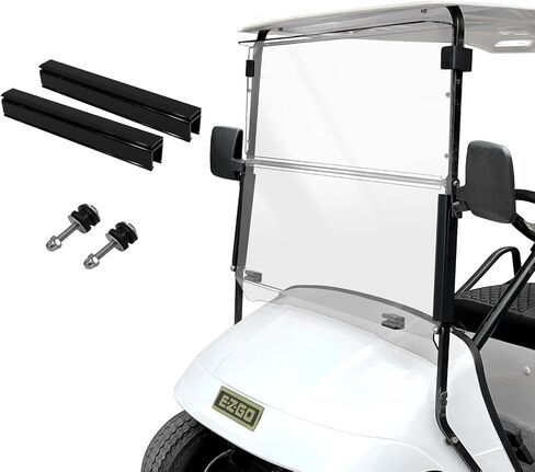 Golf Cart Windshield for YAMAHA G29/Drive 2007-2016 Gas & Electric Models, 5MM Thicken Foldable, Clear Highly Transparent and Impact Resistant Acrylic in Kuwait