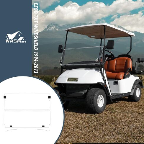 Golf Cart Windshield for YAMAHA G29/Drive 2007-2016 Gas & Electric Models, 5MM Thicken Foldable, Clear Highly Transparent and Impact Resistant Acrylic in Kuwait