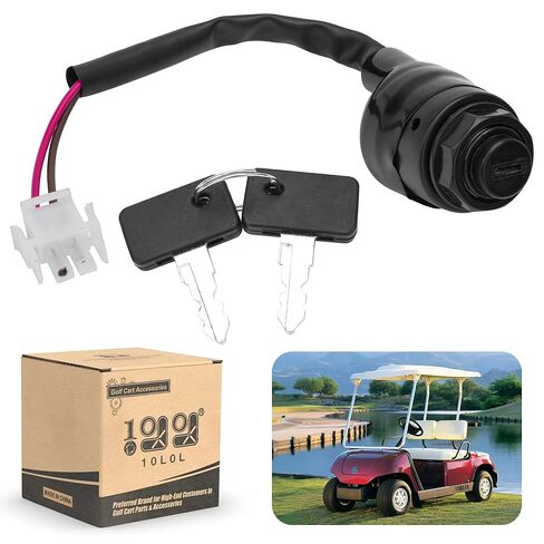 مفتاح مفتاح الإشعال 10L0L لـ Yamaha G11 ، G16 ، G19 ، G20 ، G21 ، و G22 GAS و ELECTRAL GOLF CRATS-JN8-82510-09-00 ASSY الرئيسية مع مفتاح الاستبدال J44-82511-00-YY ، JU2-H2511-00 in Kuwait