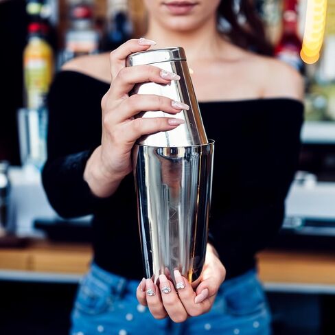 Giantree 6 Pcs Cocktail Shakers, Professional Boston Bar Shaker Set, Stainless Steel Cocktail Shaker Set for Bartenders, Essential Bar Tools Shakers Bartending, 20 Oz, 24 oz in Saudi Arabia