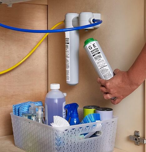 GOTICAL | Under-Sink Water Filter Replacement | 2 Water Filters Light Gray | Dual Flow Replace Every 6 Months for Best Results | F Q K 2 J in Saudi Arabia