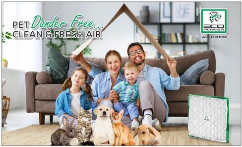 ECO POWER 14x20x1 Air Filter MERV 10, Pleated HVAC AC Furnace Air Filters Replacement (Actual Size: 13.6 x 19.6 x 0.75 Inches), SB5938 (1) in Kuwait