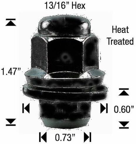 24 PCS MAG LUG NUTS لعجلات Toyota Factory على 12x1.25 NISSAN COMPATIBLE CAR in Saudi Arabia