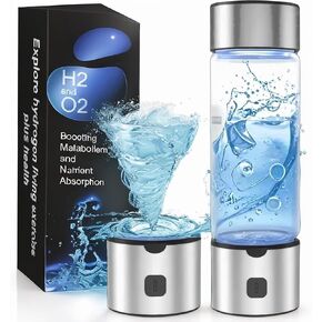 2025 New Hydro Hydrogen Water Bottle Generator, Portable Rechargeable Hydrogen Water Bottle 460ml with Advanced SPE PEM Technology 2300+ PPB, Hydrogen Water Ionizer Machine for Home/Office/Travel in Saudi Arabia
