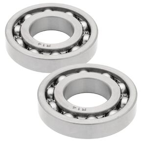 [2-Pack] R14-OPEN - Deep Groove Radial Ball Bearing 0.875 in x 1.875 in x 0.375 in (ID x OD x W) | 22.225 mm x 47.625 mm x 9.525 mm (ID x OD x W), Open Design in Kuwait