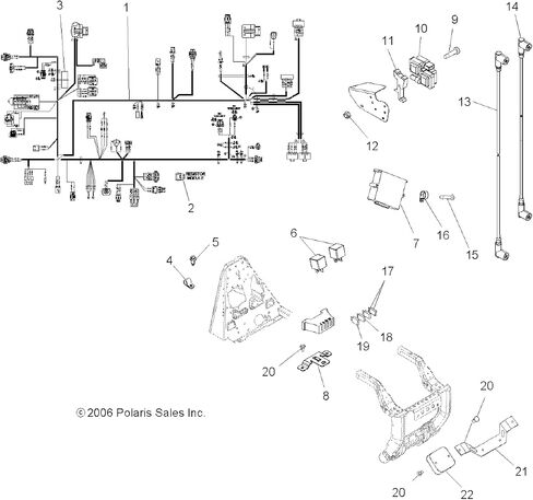 قاطع دائرة Polaris ، 20 أمبير ، الجزء الأصلي OEM الجزء 2410323 ، كتي 1 in Saudi Arabia