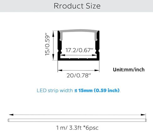 قناة LED Drywall القابلة للانحناء القابلة للانحناء 6 باك in Saudi Arabia