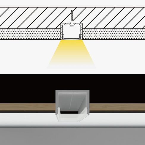 قناة LED Drywall القابلة للانحناء القابلة للانحناء 6 باك in Saudi Arabia