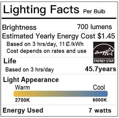 إضاءة Amico راحة 5/6 بوصة ، 4 حزمة 5CCT LED CAN مسطحة المصابيح ، 2700K/3000K/4000K/5000K/6000K قابلة للاختيار ، 12W EQV 120W ، 1050LM سطوع ، تثبيت التحديثية - ETL & FCC in Kuwait