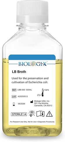 LB مرق الثقافة المتوسطة ، زجاجة مربعة 500 مل ، تعقيم ، (1x) مرق LB جاهز للاستخدام ، لاستخدام المختبر ، 500 مل/ زجاجة in Kuwait
