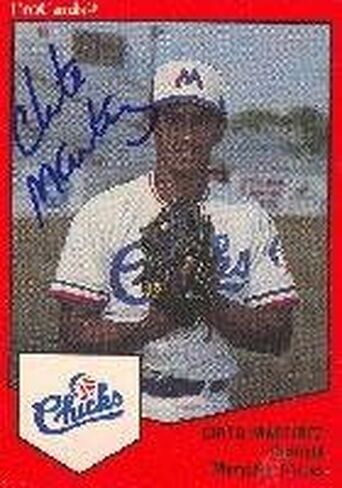Chito Martinez Memphis Chicks - Royals Affiliate 1989 Pro Cards Card Card - بطاقة League Minor. يأتي هذا العنصر مع شهادة أصالة من رياضة السيارات. موقعة - البيسبول in Saudi Arabia
