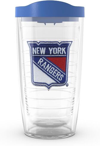 Tervis Made في الولايات المتحدة الأمريكية مزدوجة الجدران NHL New York Rangers كوب Tumbler المعزول يحافظ على المشروبات الباردة والساخنة ، 16 أوقية ، الشعار الأساسي in Saudi Arabia