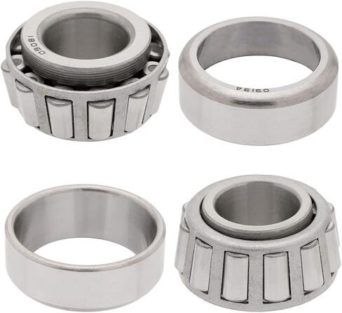 [2-Sets] Cone: 09081 Cup: 09194 Tapered Roller Bearing 0.812" x 1.938" x 0.9063" (ID x OD x W) | 20.625 mm x 49.225 mm x 23.02 mm (ID x OD x W) Premium Wheel, Axle, Transfer Case Output Shaft Bearings in Saudi Arabia