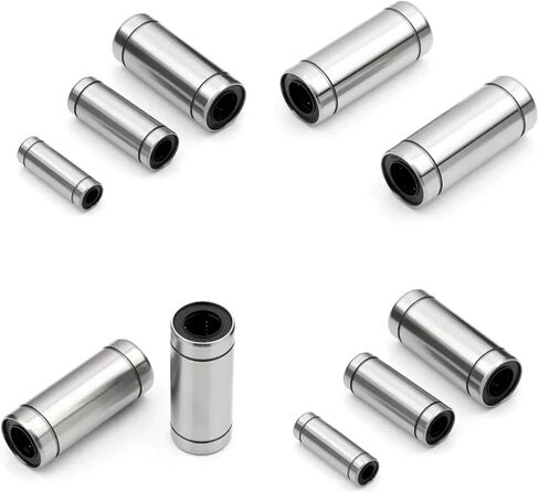 4pcs الخطية الخطية Bearingslm6uu lm8uu lm10uu lm12uu lm13uu lm16uu lm20uu المحامل الخطية القياسية (lm10luu) in Saudi Arabia